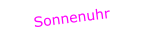 Sonnenuhr