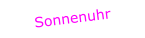 Sonnenuhr